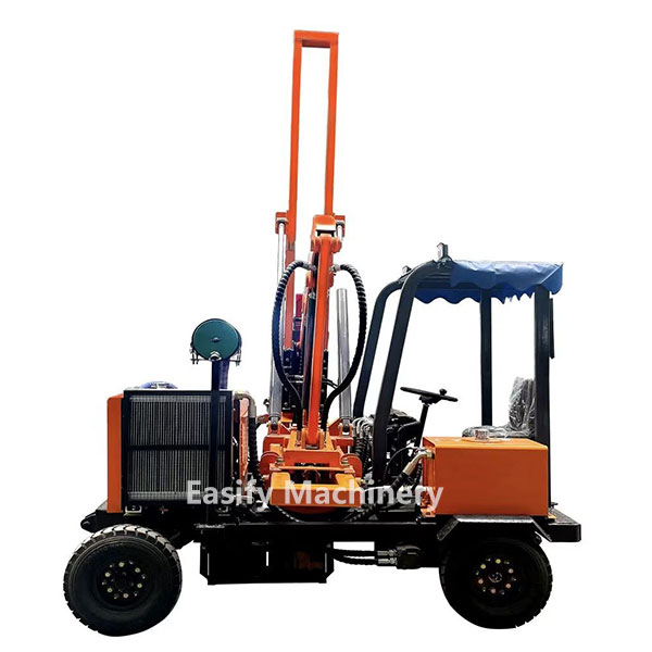 Wheeled Guardrail Pile Driver EM-G300