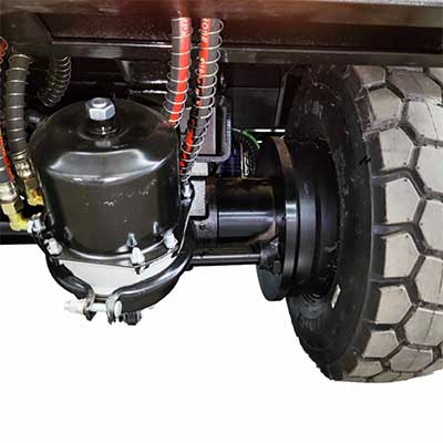 Wheeled Guardrail Pile Driver EM-G300 Air Cut Brake