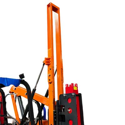 Wheeled Guardrail Pile Driver EM-G300 Mast