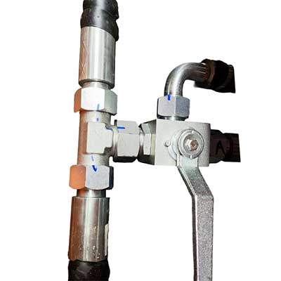 Wheeled Guardrail Pile Driver EM-G300 Three--Way Valve