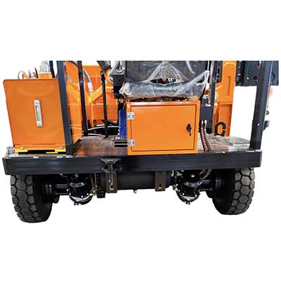 Wheeled Guardrail Pile Driver EM-G300 Wheel spacing