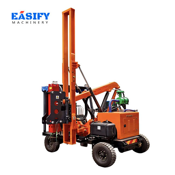 Wheeled Guardrail Pile Driver EM-G300