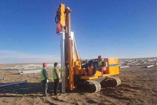 How Does a Solar Pile Driver Machine Work