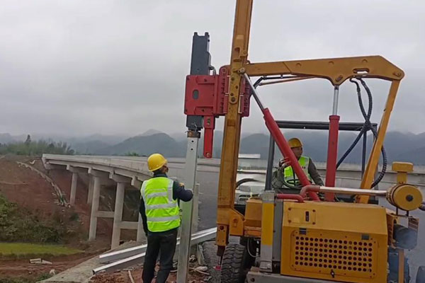 Purpose of a Guardrail Pile Driver