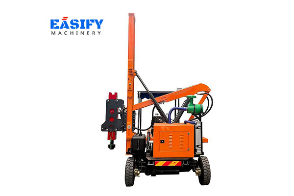 What is a Guardrail Pile Driver