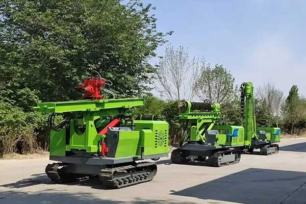 Pile Driver for Solar Power Plant Construction